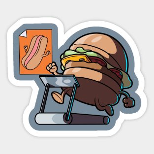 Run Burger Run Sticker